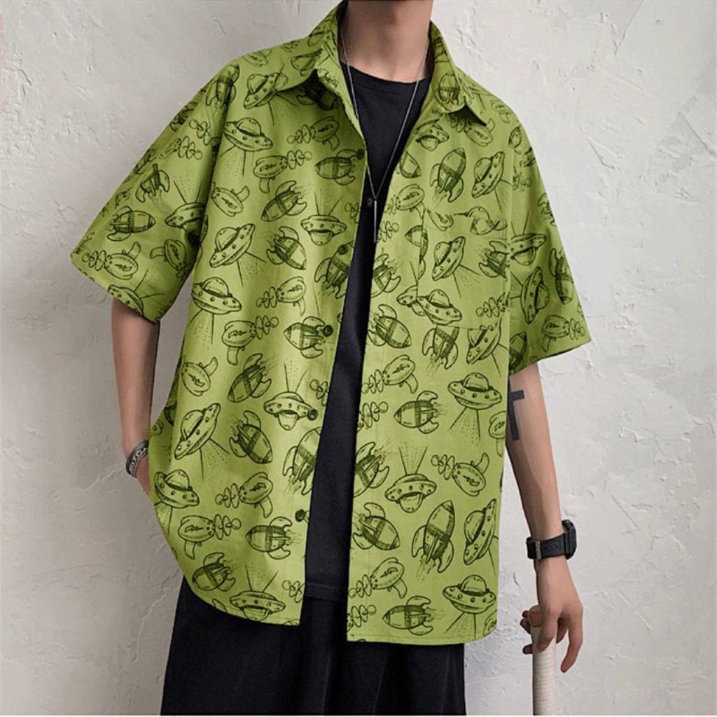 Áo sơ mi tay ngắn from rộng unisex nam nữ , sơ mi nam nữ vải voan lụa mịn mát free size 40kg - 70kg