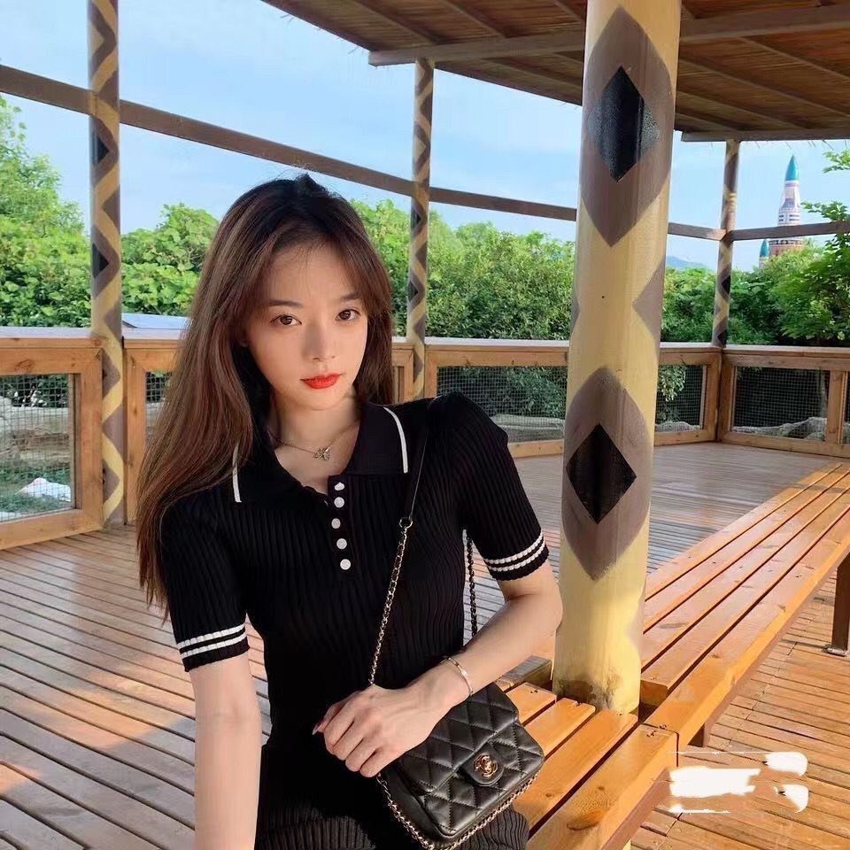 Váy ôm body polo len đan cổ bẻ chất đẹp | BigBuy360 - bigbuy360.vn