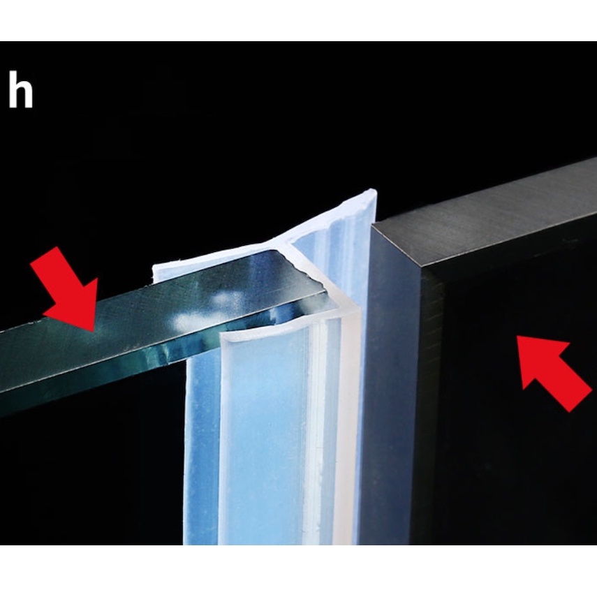 Gioăng chắn nước nhà tắm Gioăng chữ H, U, F chắn nước cabin nhà tắm chống vỡ khi đóng cửa kính nhà tắm