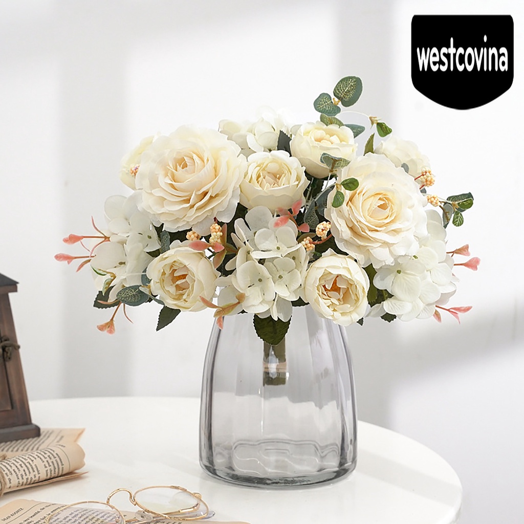 [Hot]☀ 1 Bó Hoa Cẩm Tú Cầu Giả Để Trang Trí