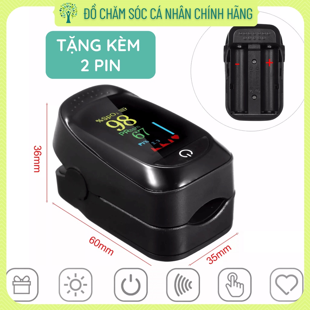 Máy đo SPO2, Máy đo nồng độ oxy trong máu và nhịp tim Pulse oximeter TFT