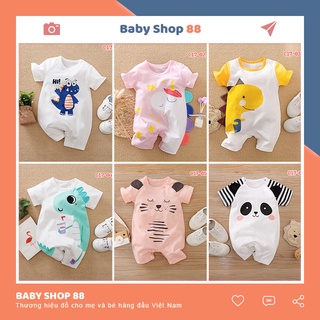Bộ Đồ Liền Thân Hình Thú Chất Cotton Bodysuit Đùi Cho Bé Trai Bé Gái Quần Áo Trẻ Em Sơ Sinh [BDC17]