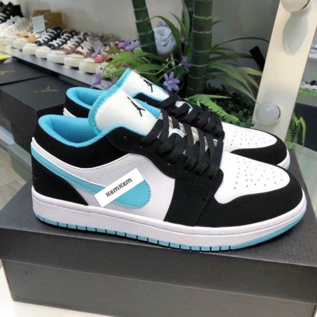 Giày 𝐉𝐨𝐫𝐝𝐚𝐧 1 low Panda màu đen trắng nam nữ, Giày sneaker JD 1 Panda cổ thấp bản đẹp 2022