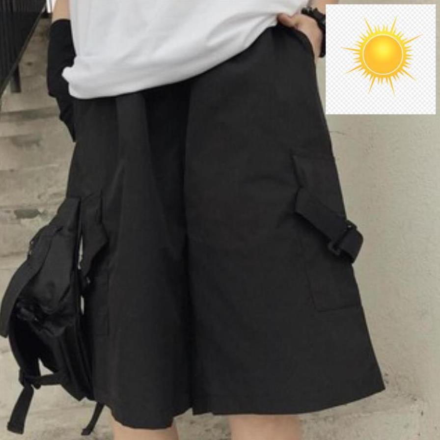 🎃🎃 Quần short ngố kaki túi hộp unisex Dây Túi nam nữ phong cách ulzzang hàn quốc FANANO QSh4 🎃