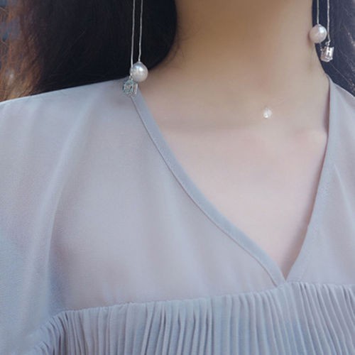Dây chuyền mặt đá nhân tạo phong cách tối giản
