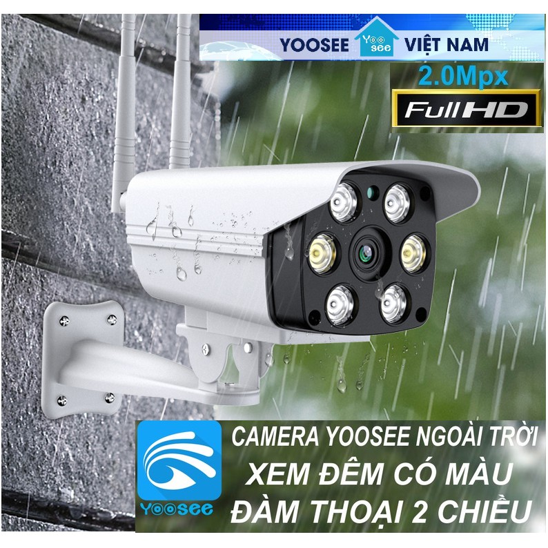 ( Tặng thẻ nhớ 32gb ) Camera ngoài trời YooSee 2anten 2.0mpx- W002