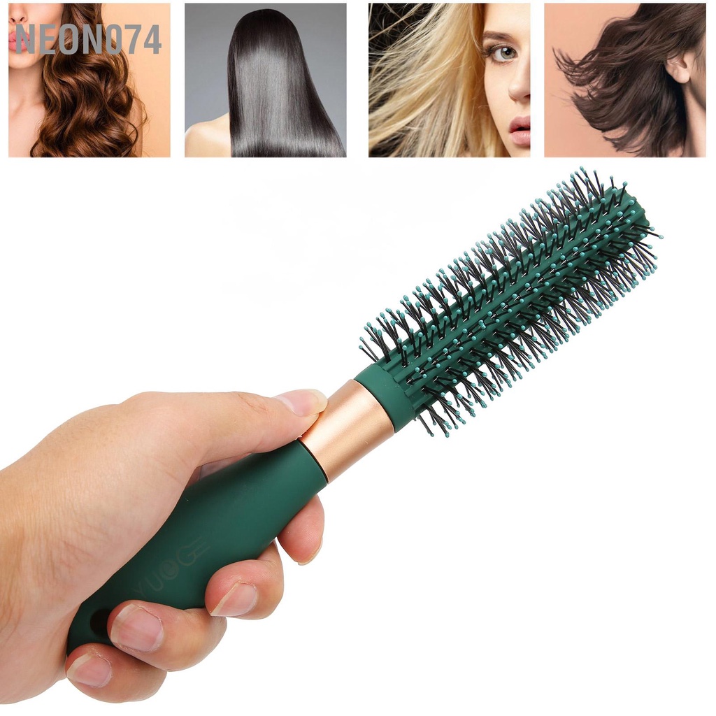 Neon074 Lược chải tóc xoăn Cải thiện ngăn ngừa tĩnh điện Thoải mái - Xử lý Phụ nữ Chải lông