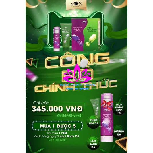 PEEL DA BODY BƯỞI S.O.N GRUOP,MUA 1 PELL TẶNG 1 BODY Oii