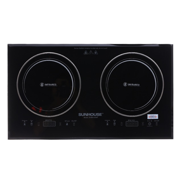 Bếp hồng ngoại đôi Sunhouse SHB9102MT