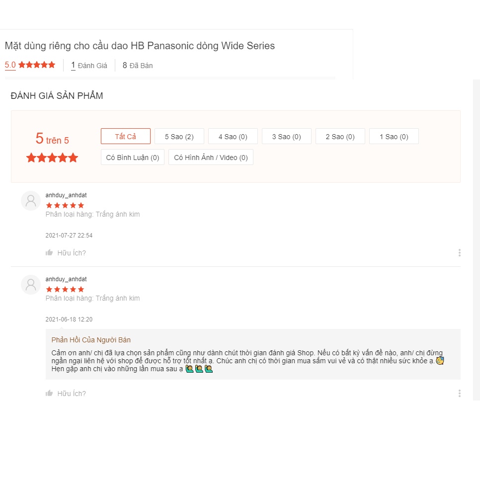 Mặt dùng cho HB  Panasonic dòng Wide Series