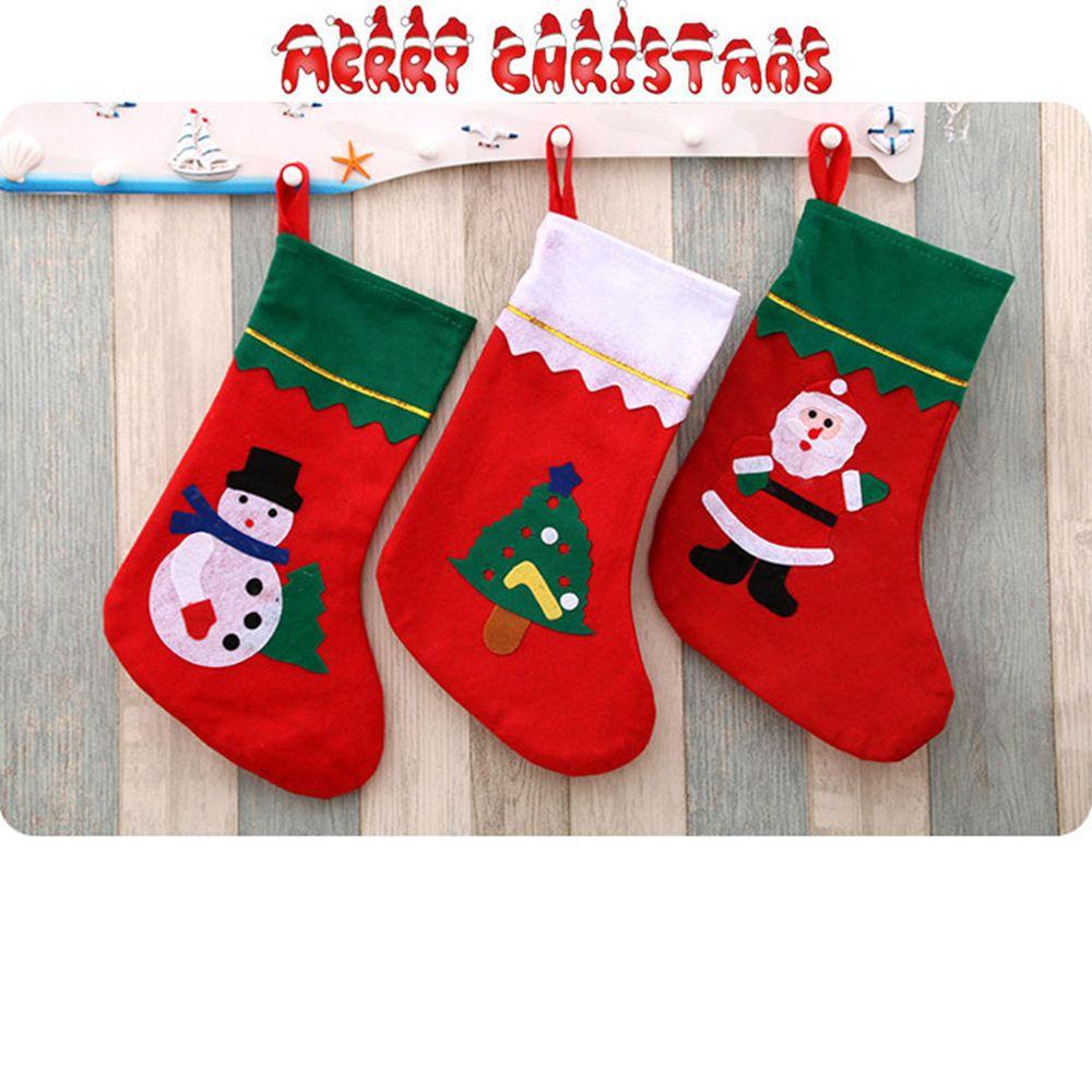 KUNHEV Tất Đựng Kẹo 36cm Xinh Xắn Theo Phong Cách Giáng Sinh Năm Mới