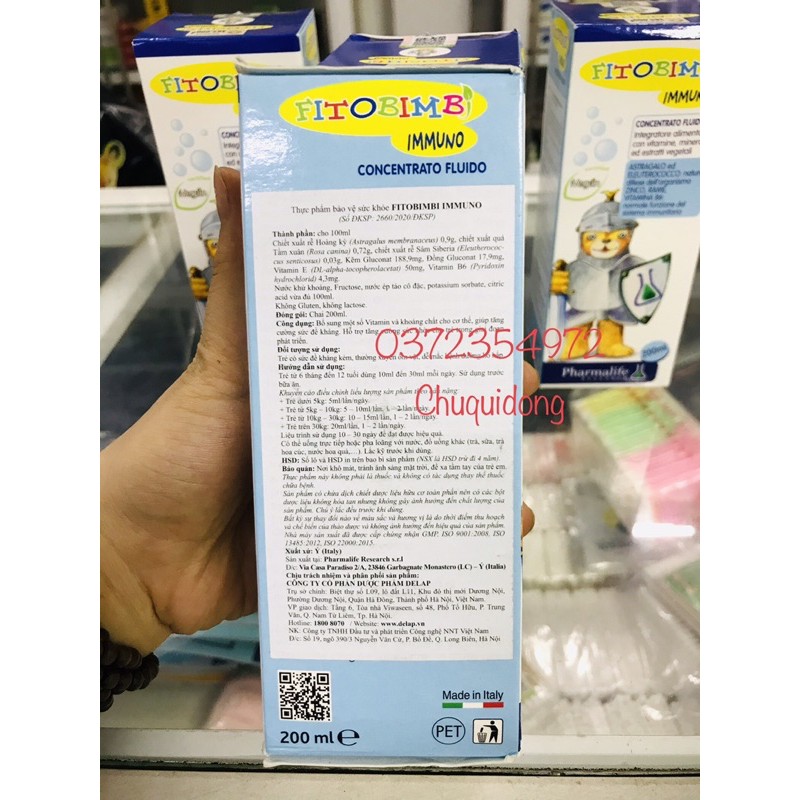 Immuno Fitobimbi_ Giúp tăng sức đề kháng cho bé