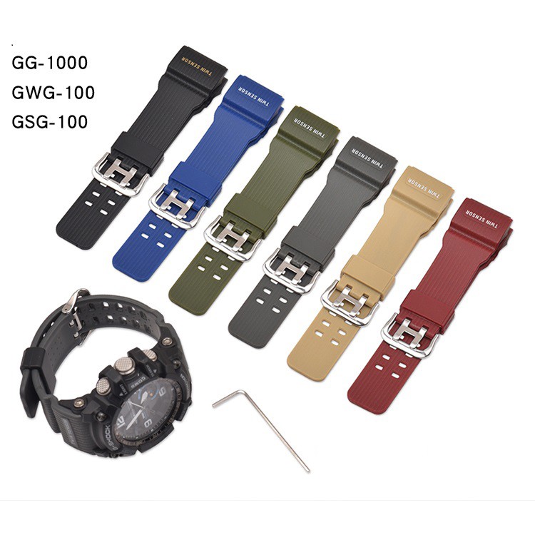 Dây đeo nhựa thay thế cho đồng hồ Casio GG-1000 / GWG-100 / GSG-100