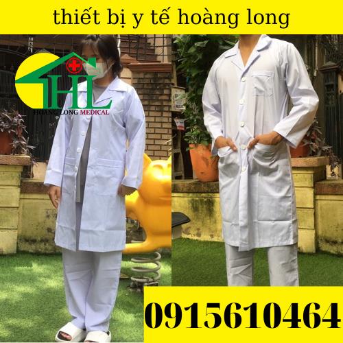 Bộ Quần Áo Blouse (BluE) Bác Sĩ Nam/Nữ Dài Tay Dáng Dài