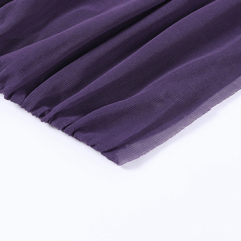 Brroa Set 3 Áo Croptop Lưới Một Mảnh Trễ Vai Phong Cách Harajuku Gợi Cảm Cho Nữ