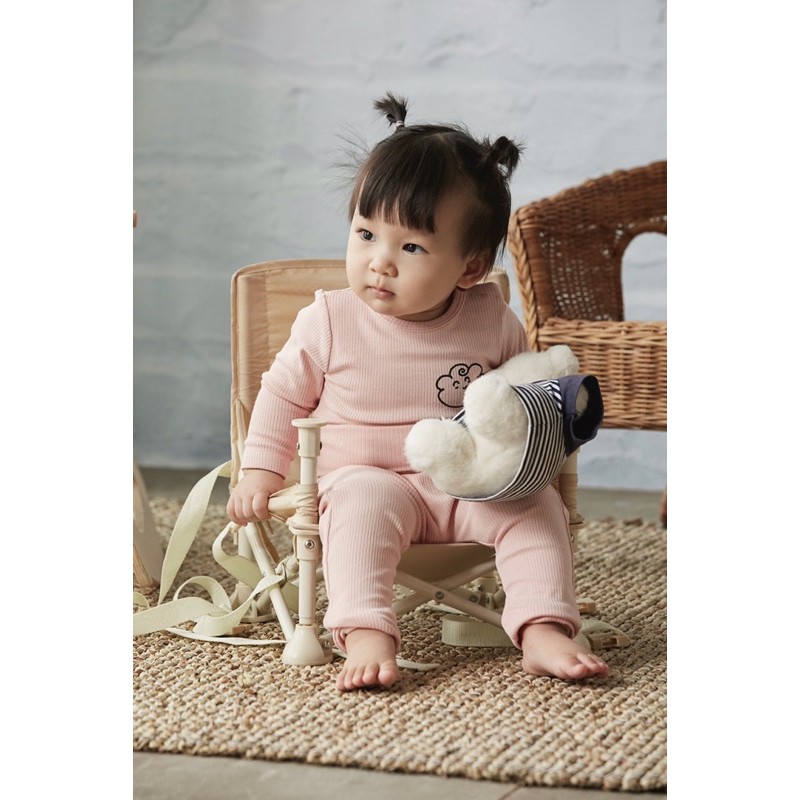 Bộ áo body và quần thun gân Tre baby collection5