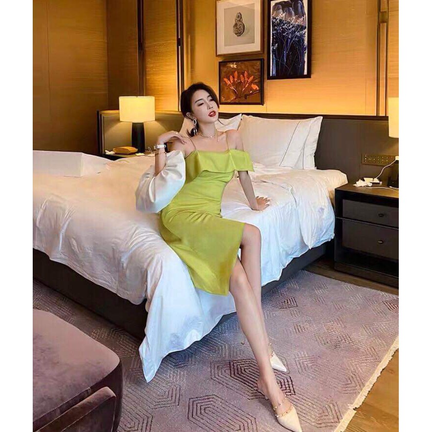 Váy Đầm 2 Dây Bèo Ngực Chất Đũi Mịn Sang Trọng Đẹp Sexy Thời Trang Công Sở Dạo Phố Dự Tiệc Hàng Cao Cấp | BigBuy360 - bigbuy360.vn