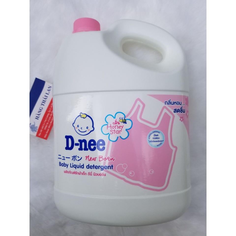Nước giặt Dnee Thái Lan 3000ML- Màu hồng - Hàng chuẩn