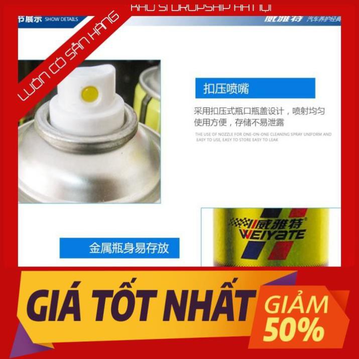 [FREE SHIP] Chai xịt rửa nội thất ô tô khô bình nano sịt bảo dưỡng cho xe hơi oto máy đồ da ghế sofa không cần nước