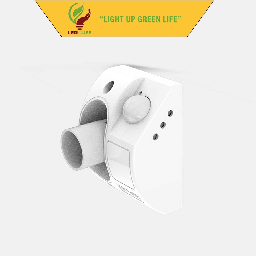 ĐUI ĐÈN CẢM BIẾN hồng ngoại RẠNG ĐÔNG E27 300W, tự động bật tắt đèn khi có chuyển động BH 1 năm