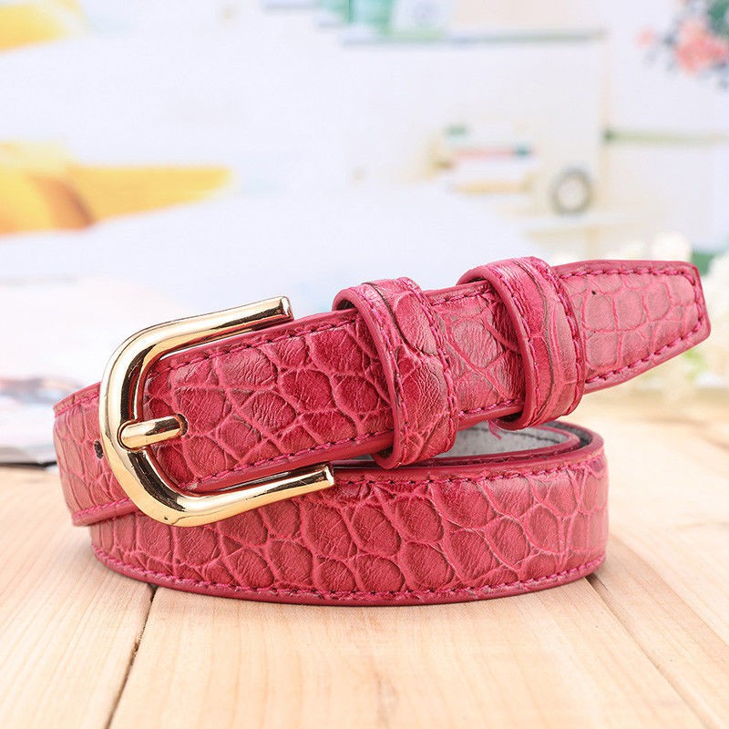 CARTIER Thắt Lưng Da Cá Sấu Bản Nhỏ Thời Trang Cho Nữ