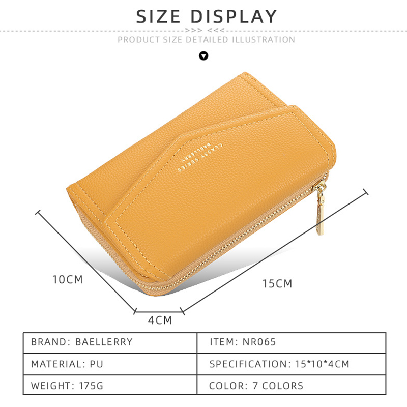 Ví cầm tay PIERRE LOUES dáng dài đa năng có ngăn đựng thẻ cho nữ