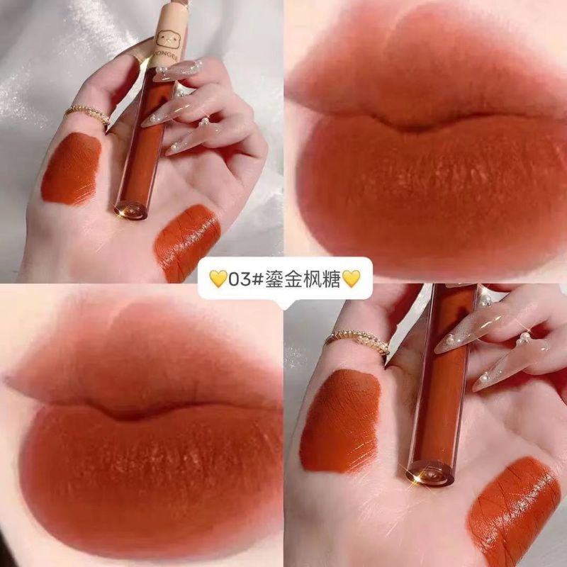 Son Kem Lì Vongee 4 Cây - Set 4 Son Đỏ Vongee Cải Tiến - Set Son 4 Cây Kem Lì - Sarah Beaute MP45