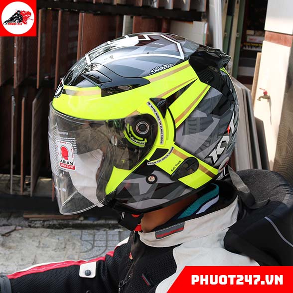 Mũ bảo hiểm 3/4 KYT Venom - Aleix Espargaro 2017