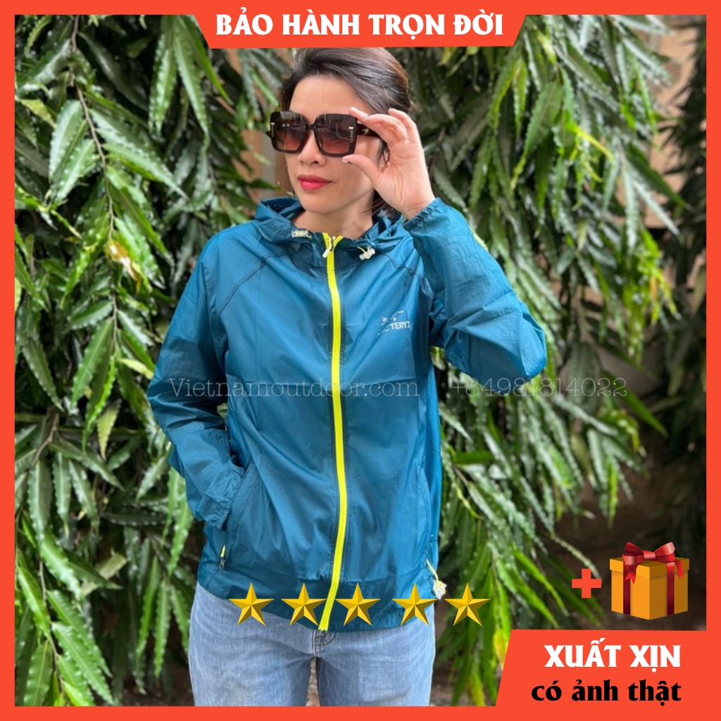 Áo khoác gió mỏng siêu nhẹ nam nữ chống nước thời trang Arcteryx ✨ HÀNG XUẤT XỊN✨FULL tem tag ,có thể xếp nhỏ thành túi