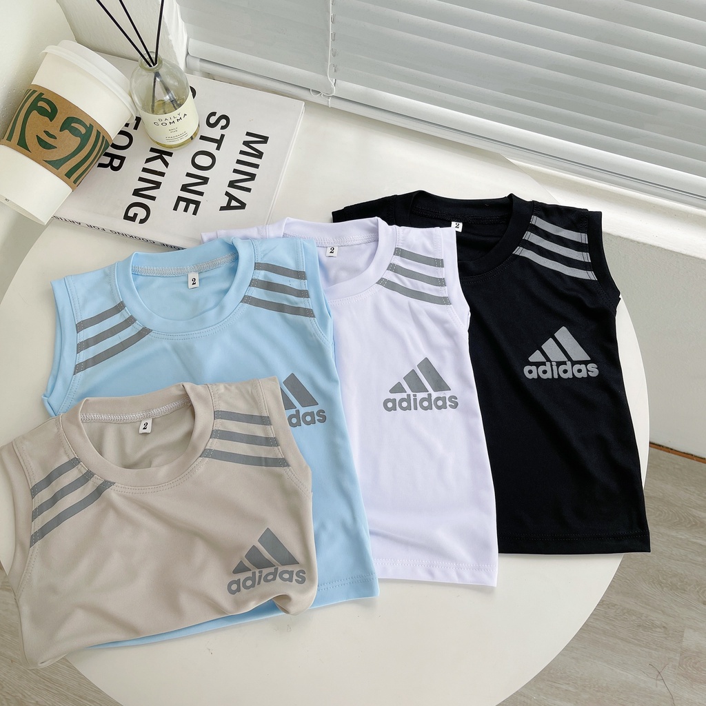 Bộ Ba Lỗ Bé Trai, Bé Gái A di đát SUMO KIDS Vải Thun Lạnh Basic Nhiều Màu, Bộ Quần Áo Cho Bé 3 Lỗ Mặc Hè Thoáng Mát