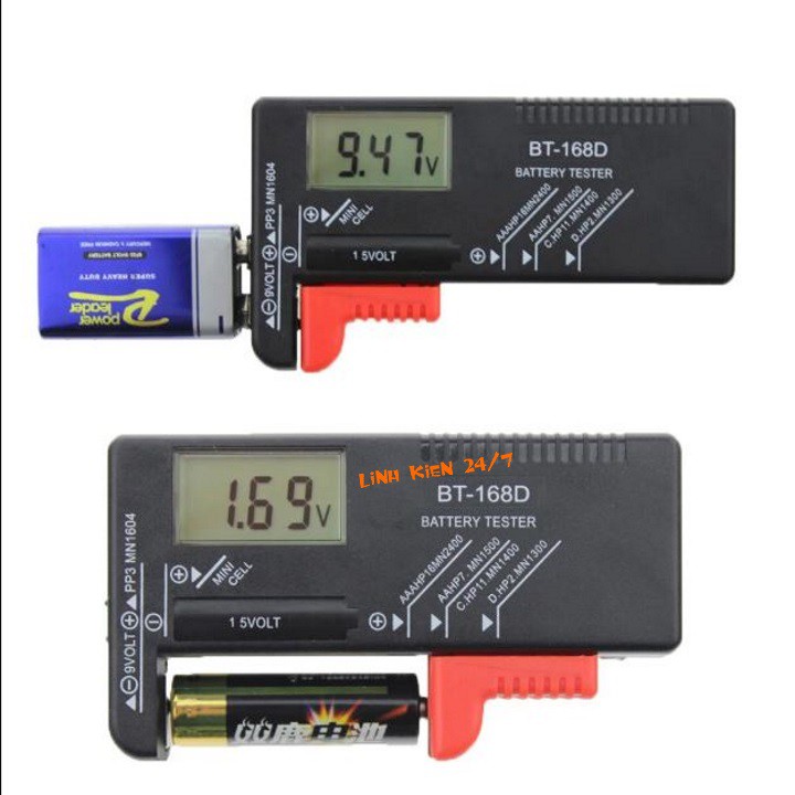 Máy Đo Test Dung Lượng Pin Kỹ Thuật Số BT-168D Hiển Thị LCD