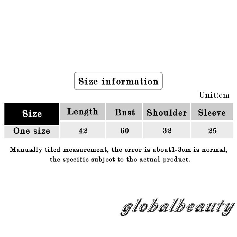 Áo dệt kim tay ngắn cổ tròn phối màu xinh xắn thời trang cho nữ