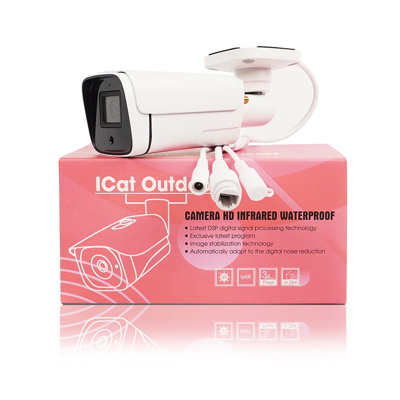 Camera Wifi Thông Minh Ngoài Trời Hunonic ICat Outdoor xoay 360 Độ, Màu trắng