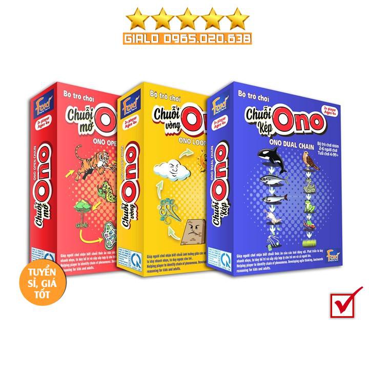 Board game-Flashcard-Chuỗi Ono Foxi-đồ chơi trẻ em-thẻ thông minh-tư duy-ghi nhớ logic-chuỗi