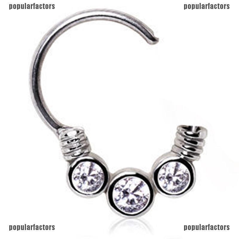 Khuyên Mũi Bằng Thép Không Gỉ Lấp Lánh Thời Trang