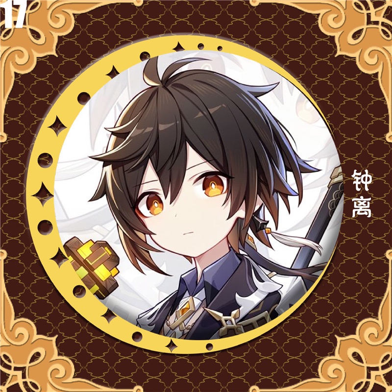 Huy Hiệu Va Chạm Nahida Nilou Hutao Xiao Zhongli Genshin