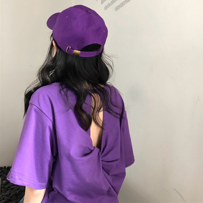 【Miss Sumey】 Áo thun nữ tay ngắn đính nơ thời trang Hàn Quốc