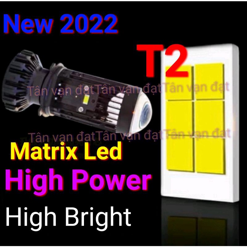 Bi mini T2 Kính Tím 50W siêu sáng cho Ôtô xe máy chân H4 giá 1 bóng