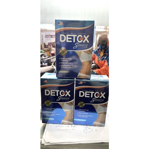 DETOX VIÊN UỐNG GIẢM CÂN HỘP 42 VIÊN (2 LỌ NHỎ BÊN TRONG MỖI LỌ 21 VIÊN)