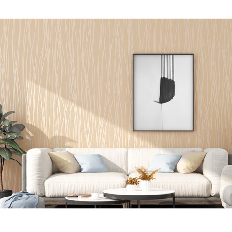 Giấy dán tường 1 màu vân sợi chỉ có keo sẵn khổ rộng 45cm, giấy decal dán tường một màu sang trọng - Lala Mart | BigBuy360 - bigbuy360.vn