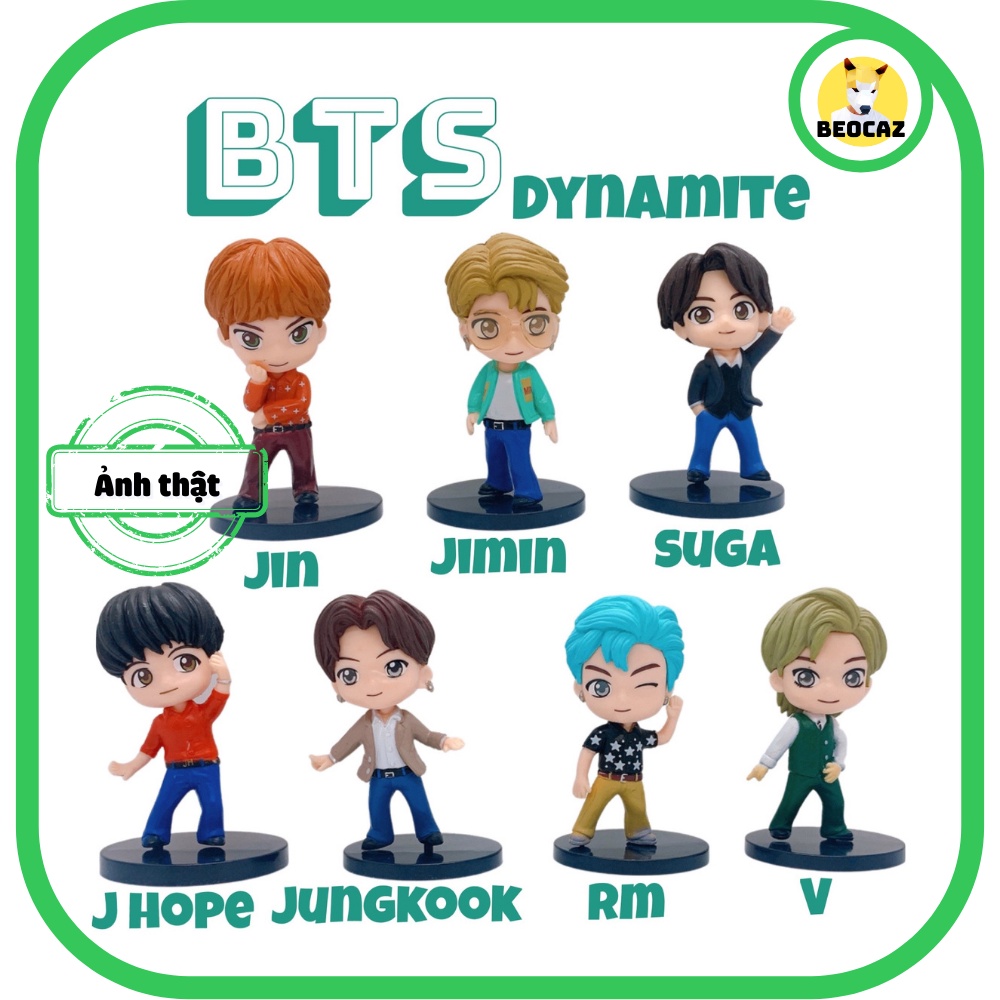 [Ship Hỏa Tốc][Tặng Hộp Bảo Vệ] [Tách Lẻ] Set 7 bé Mô hình chibi BTS Bangtan Boys dễ thương phiên bản Dynamite Retro