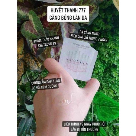 Gói sample tinh chất 777 Ohui phục hồi tái tạo và căng bóng da - Miracle Moisture Ampoule Ohui 777 1