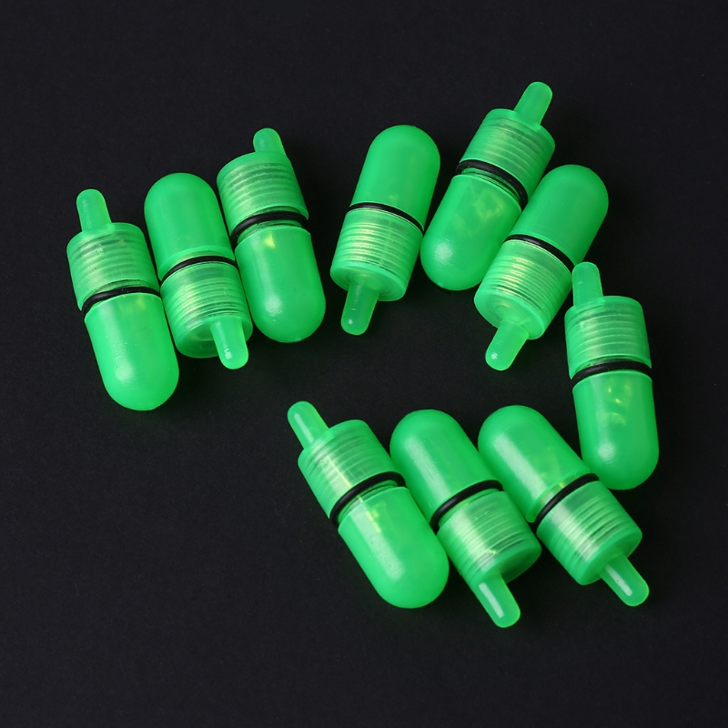 QQ*10pcs Night Float Fishing Rod Tip LED Light  Alarm Bell Bite Carp Clip Alerter