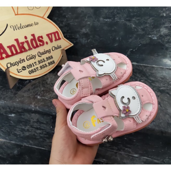 giày sandal bé gái siêu dễ thương có kèn Ankid553