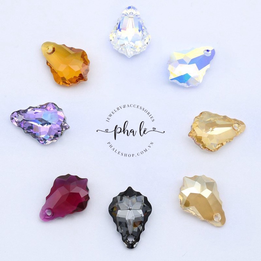 Mặt Dây Chuyền Pha Lê Swarovski Hình Thông S16mm