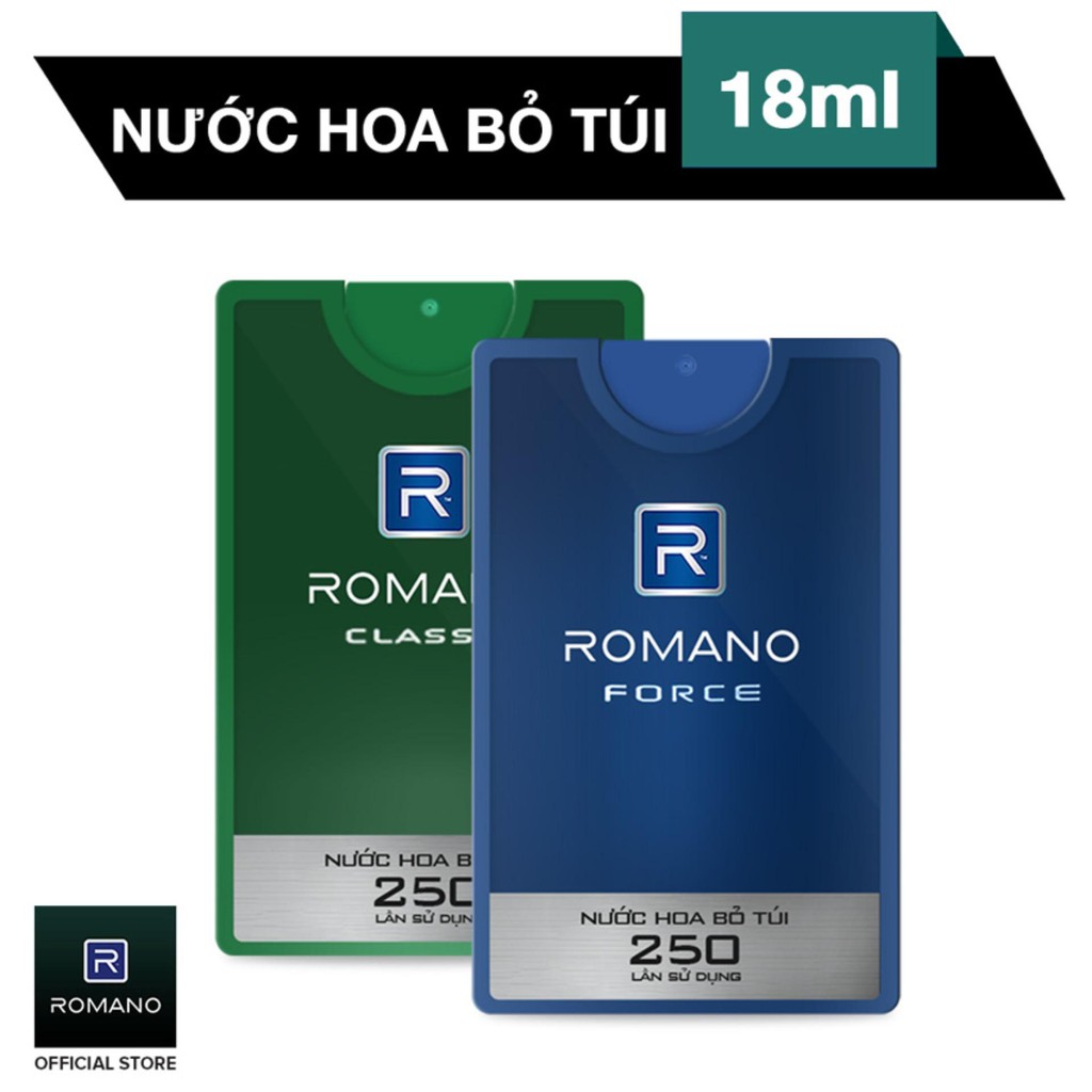 Nước Hoa Bỏ Túi Romano Classic (18ml)