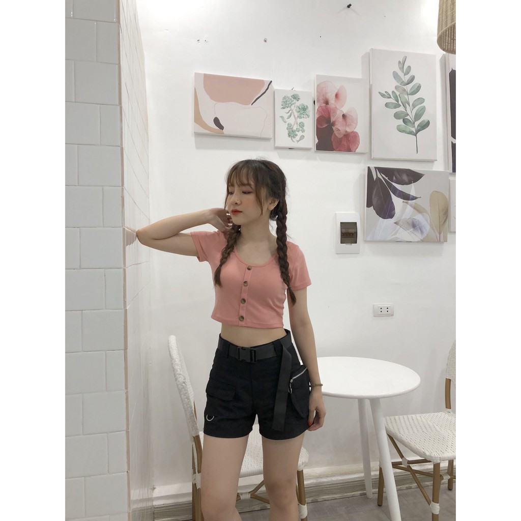 ÁO CROPTOP LEN TĂM CÚC DỌC ULAZZANG
