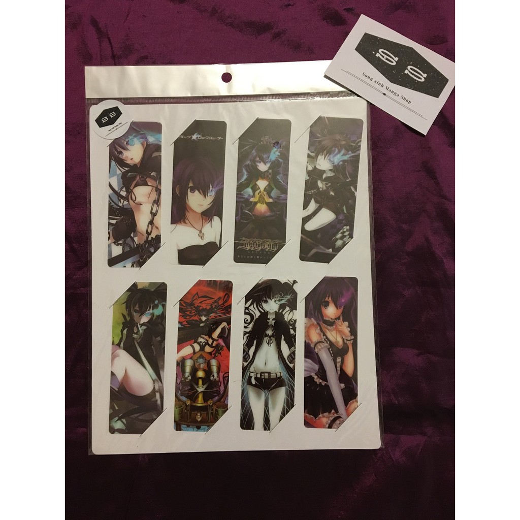 Bộ 8 Bookmark - Kẹp sách Black Shooter