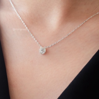 Dây chuyền ổ đá tiny bạc 925