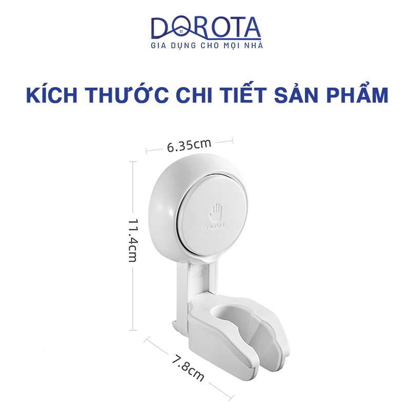 Giá đỡ vòi hoa sen cao cấp DOROTA chống nước độ bền cao dùng cho nhà tắm móc treo vòi xịt nhà vệ sinh chống nước AW619